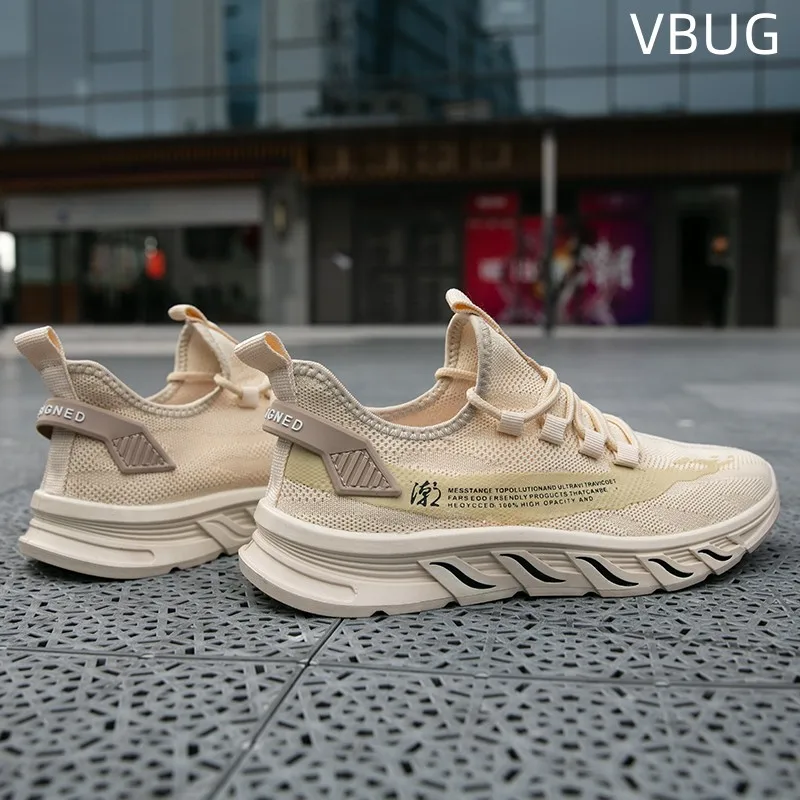 

Men's Mesh Casual Sports Shoes Running Shoes Fashion Breathable Deodorant Anti-slip Wear-resistant Breathable Outdoor Comfort