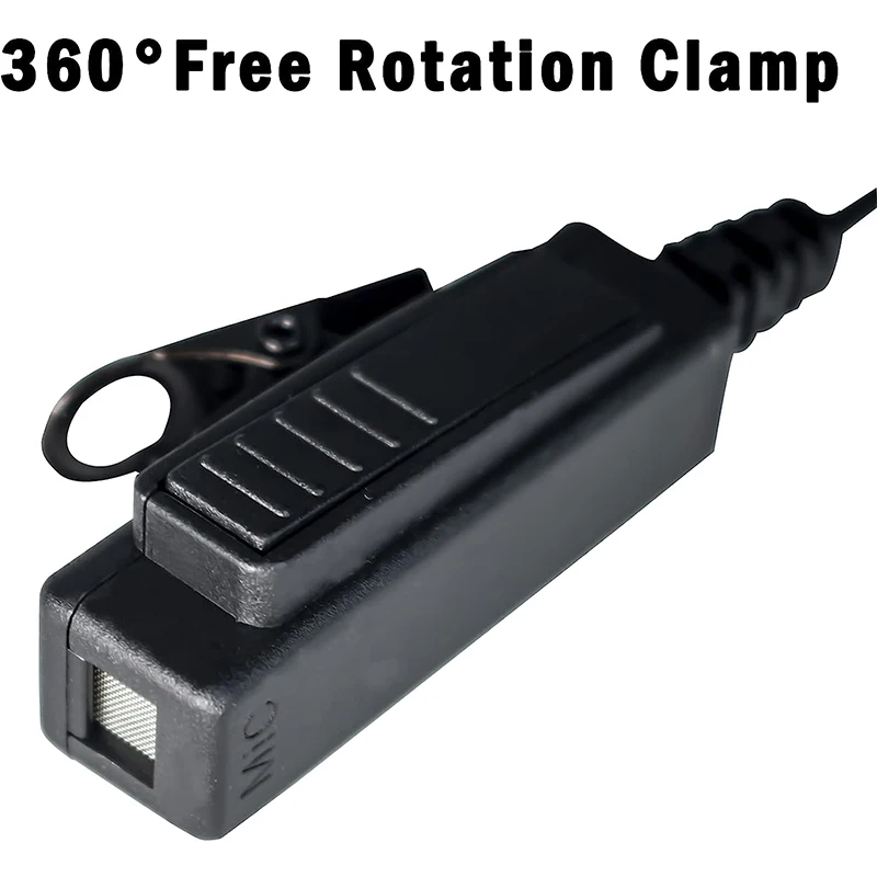 RISENKE Walkie Talkie Headset for Motorola XPR75502 XPR7550e XPR6550 PR6350 APX4000 APX6000 APX7000 Radio Acoustic Tube Earpiece