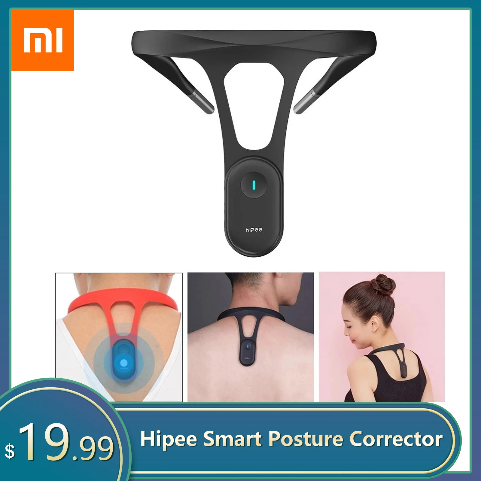 

Xiaomi Hipee Smart Posture Corrector Device Realtime Scientific Back Posture Training Monitoring Corrector