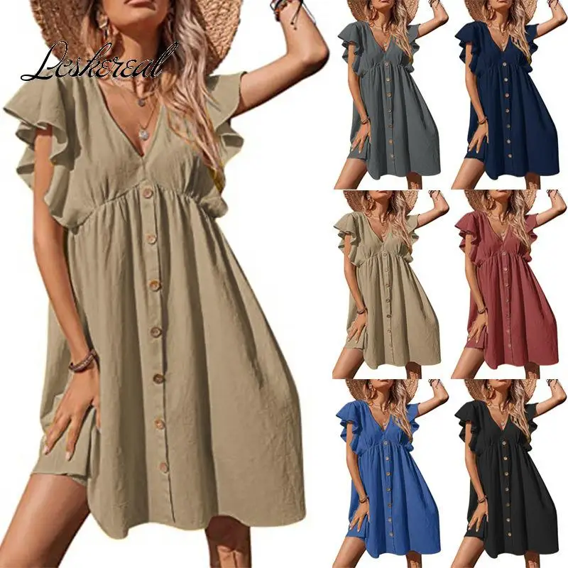 

Летнее платье для беременных пикантная пляжная одежда для беременных женщин платья с V-образным вырезом с высокой талией Однотонная юбка Одежда для беременных Одежда для фотографий