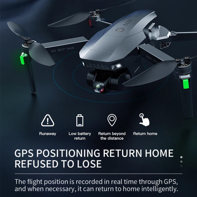 ZLL SG907 MAX Дрон 4K Профессиональный 5G WIFI мини GPS с камерой FPV визуальное