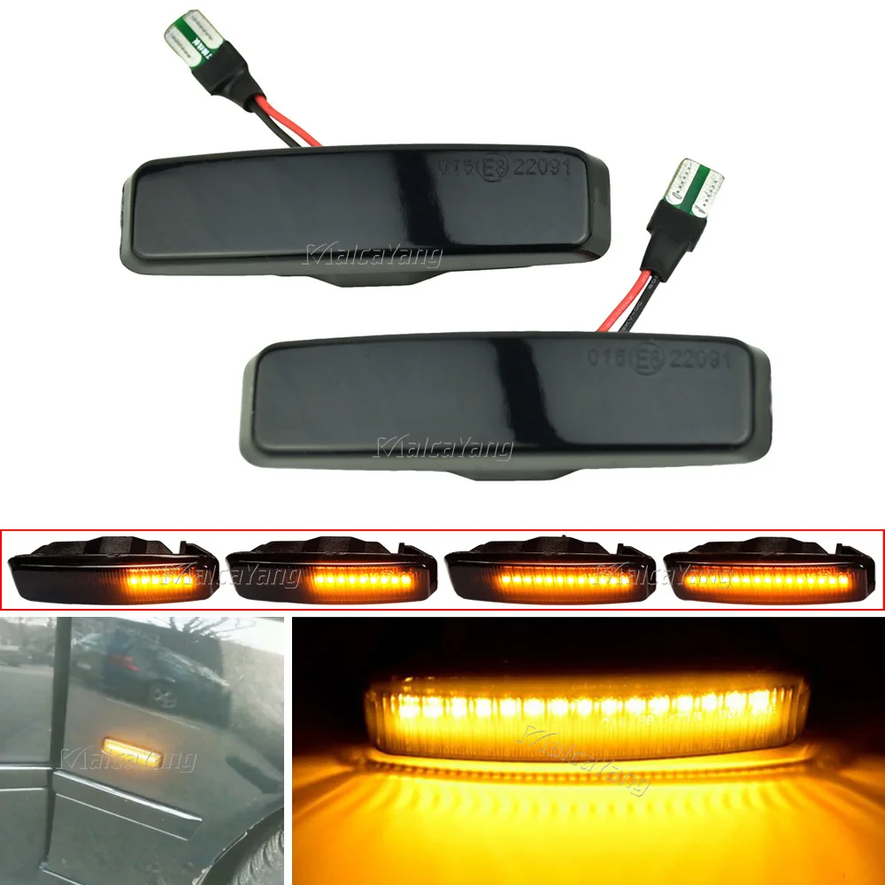 Flasher Dynamic Blinker Indicator LED Turn Signal Light Side Marker Sequential Lamp For BMW 5 Series E39 1995-2003 M5