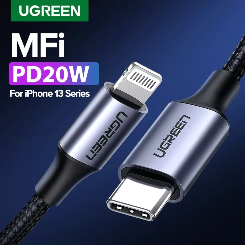 

U- green MFi USB C to Lightning Cable fo iPhone 13 12 Pro Max 8 PD 18W 20W Fast Charger Data Cable for Macbook iPad Pro USB C Co