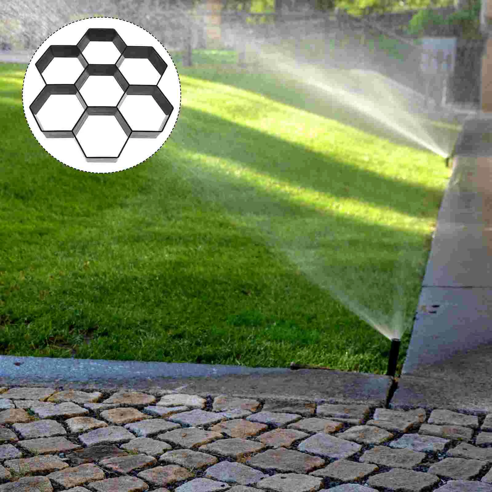 

Walk Maker Walkway Paving Mold Lawn Paving Stone Molds Plastic Patio Pave Molds Walk Way Cement Mold