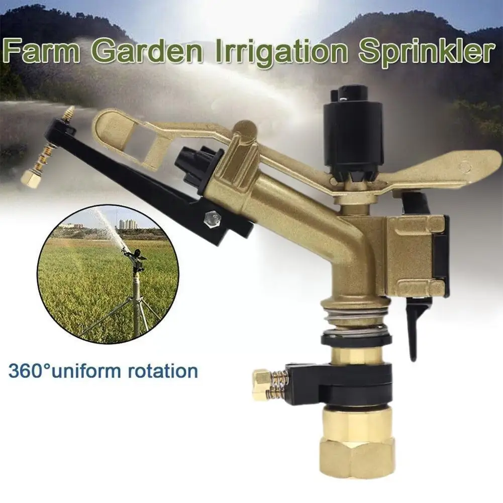 

1" Female Thread Rocker Impact Sprinkler Gun Big Spray Irrigation Garden Agriculture Rain Lawn Range Watering Covering Farm P8c0
