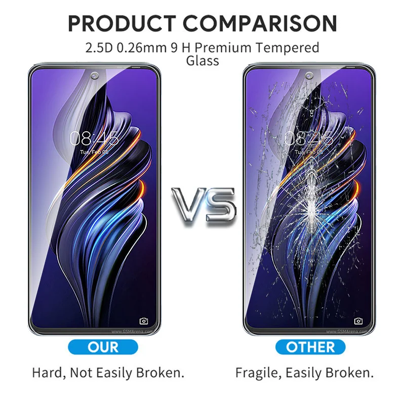 2 шт. защитный чехол из закаленного стекла для Tecno Pova 3 Pova3 4G HD защитная пленка 6 9