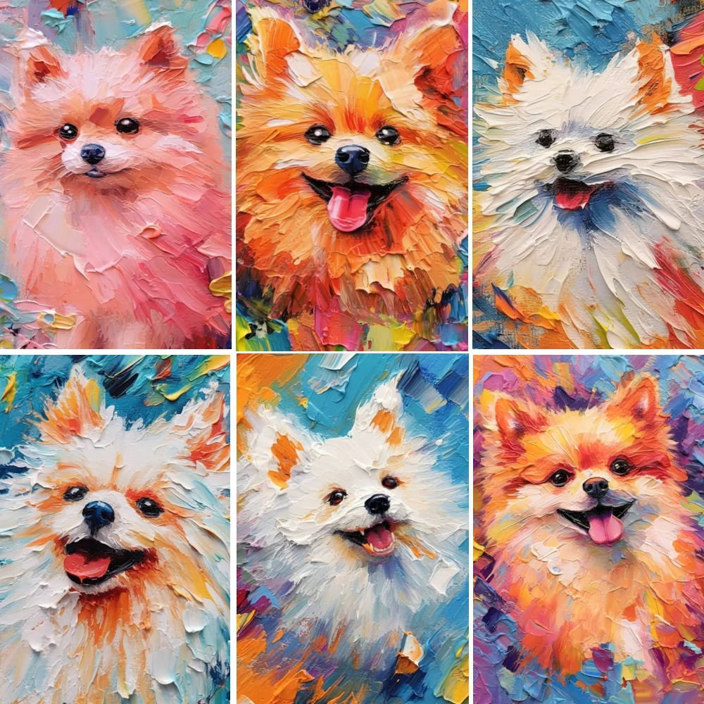 PYABPD Алмазная картина ручной работы с животными как собаками акриловая в