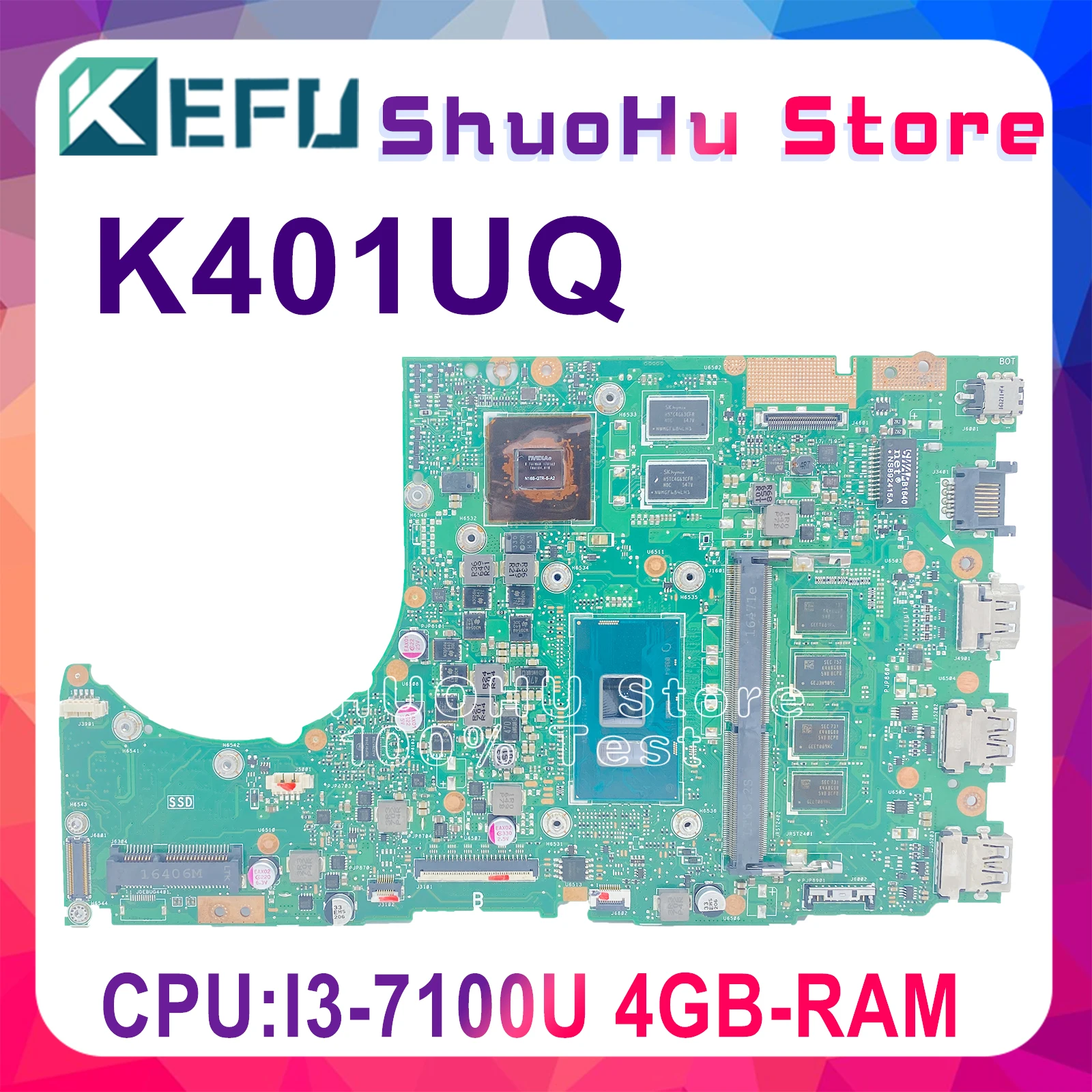

Материнская плата K401UQ для ноутбука ASUS U4000 K401UQK K401U K401UB