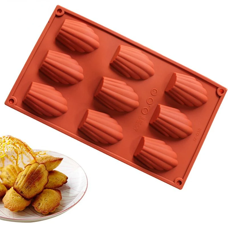 

Food Grade Madeleine Shell Cake Mold Silicone Cake Mould BPA-free Shell Shape Biscuit Molds Non-sticky Baking Pan Mould Bakeware