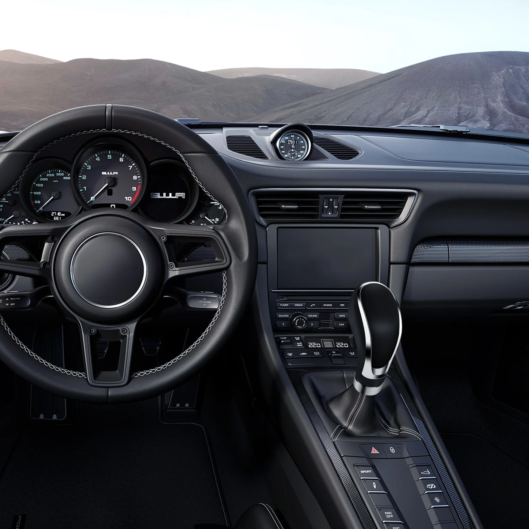 Кожаная рукоятка рычага переключения передач для большинства ручных