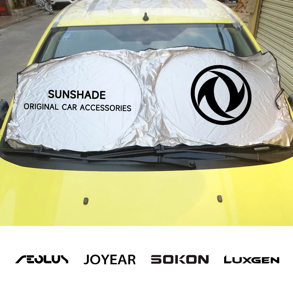 

Car Sun Shade Protector Auto Front Window Sunshade Covers For Dongfeng DFM DFL Aeolus Forthing Joyear Joyar Fencon Luxgen DFSK