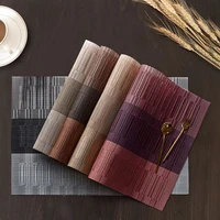 pvc weave placemats non slip kitchen table mats set of 4 35x45 cm