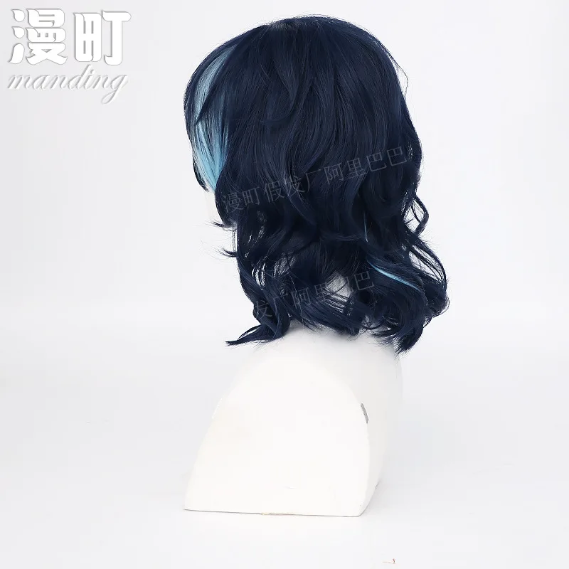 Голубой синтетический костюм для косплея Tsumugi Aoba с звездами парик + очки