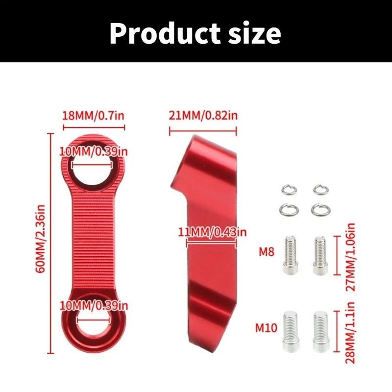 Алюминиевые стойки для зеркал мотоцикла удлинительный кронштейн адаптер