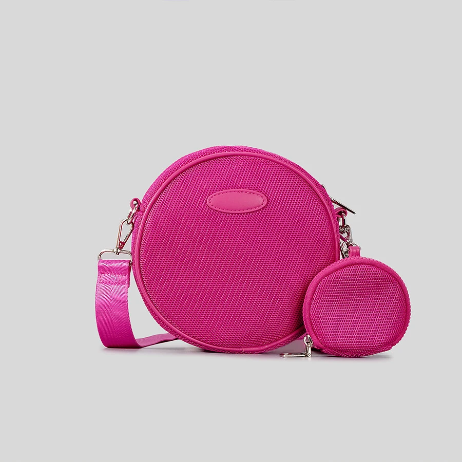 

Mesh Small Cute Circular Luxury Designer Handbag For Women 2023 New Fashion High Quality Candy Colors Shoulder Crossbody Bags