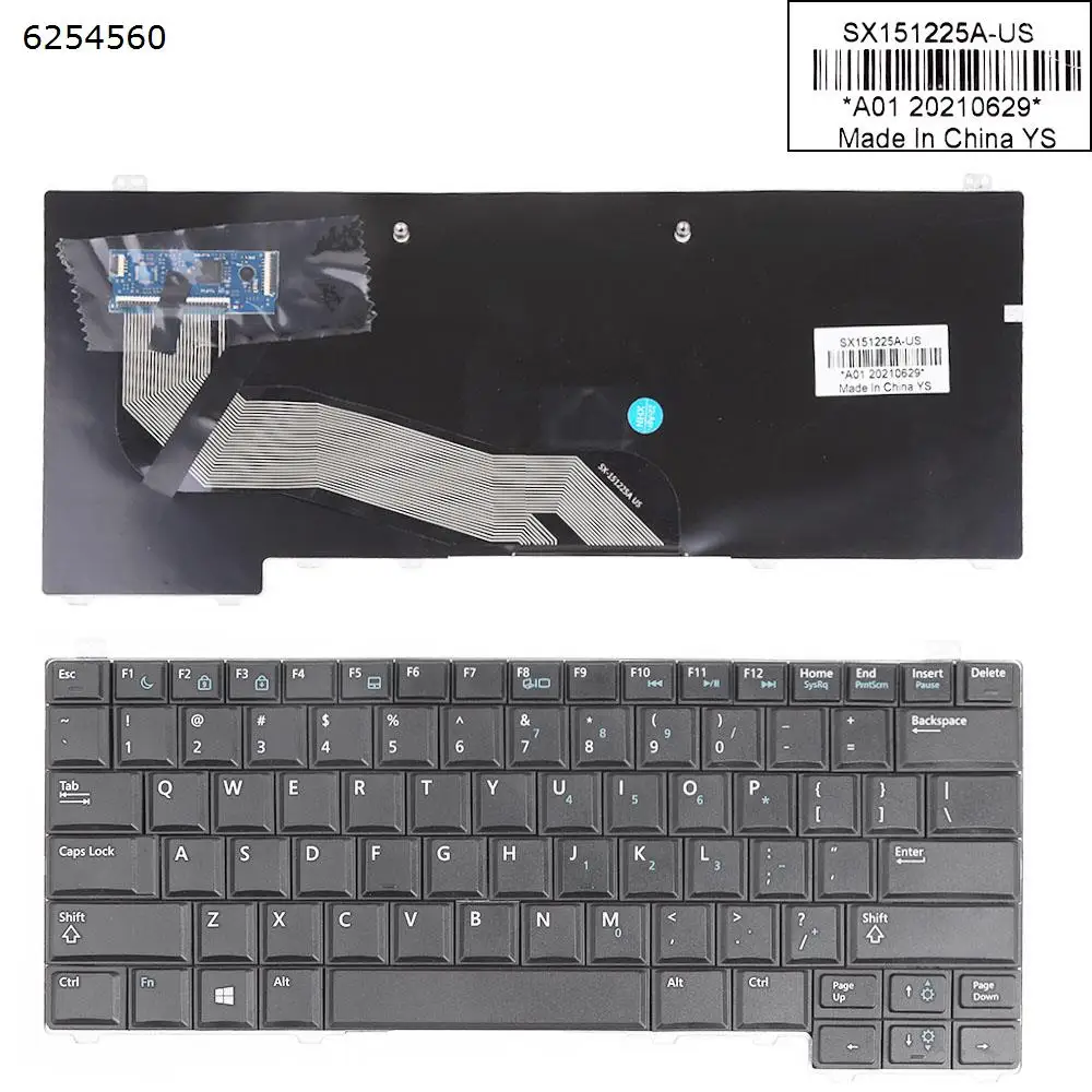 

US Laptop Keyboard for DELL Latitude E5440 BLACK Without point
