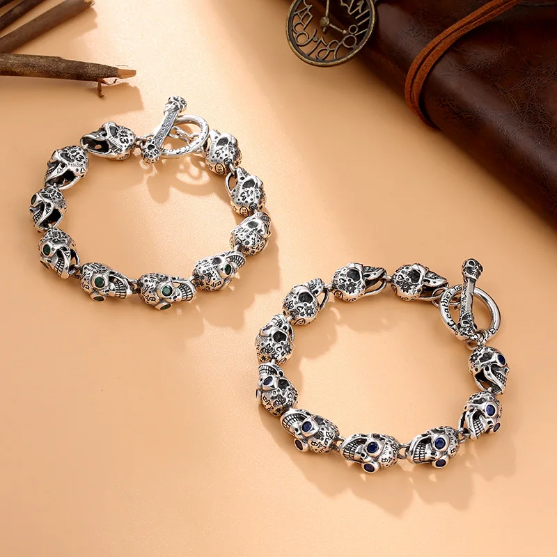 Оптовая продажа стерлинговое серебро S925 европейский и американский готический