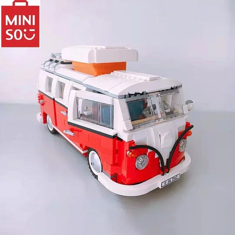 MINISO Disney Fiat 500 VW T1 Модель Кемпера 10220 Строительные Блоки Миниатюрные Медные