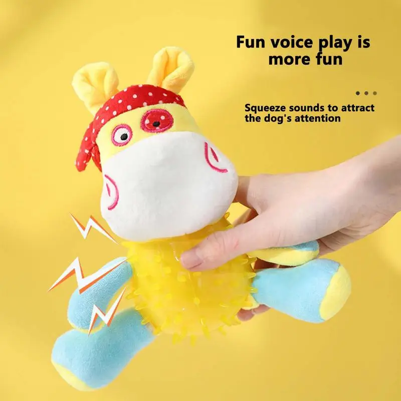 

Fun Pet Toy For Dog Puppy Wear-resistant Squeaker Plush Animal Pet Training Interactive Cleaning Teeth Accessories Pet Supplies