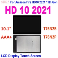 10 1 aaa for amazon kindle fire hd 10 2021 lcd hd10 11th gen 2021 t76n2b t76n2p lcd display touch screen digitizer assembly