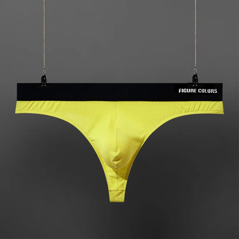 

New Popular Simple Men's Modal Low Waist G-String Men's Sexy Personality Thong Male Breathable Comfortable Intimate T-back