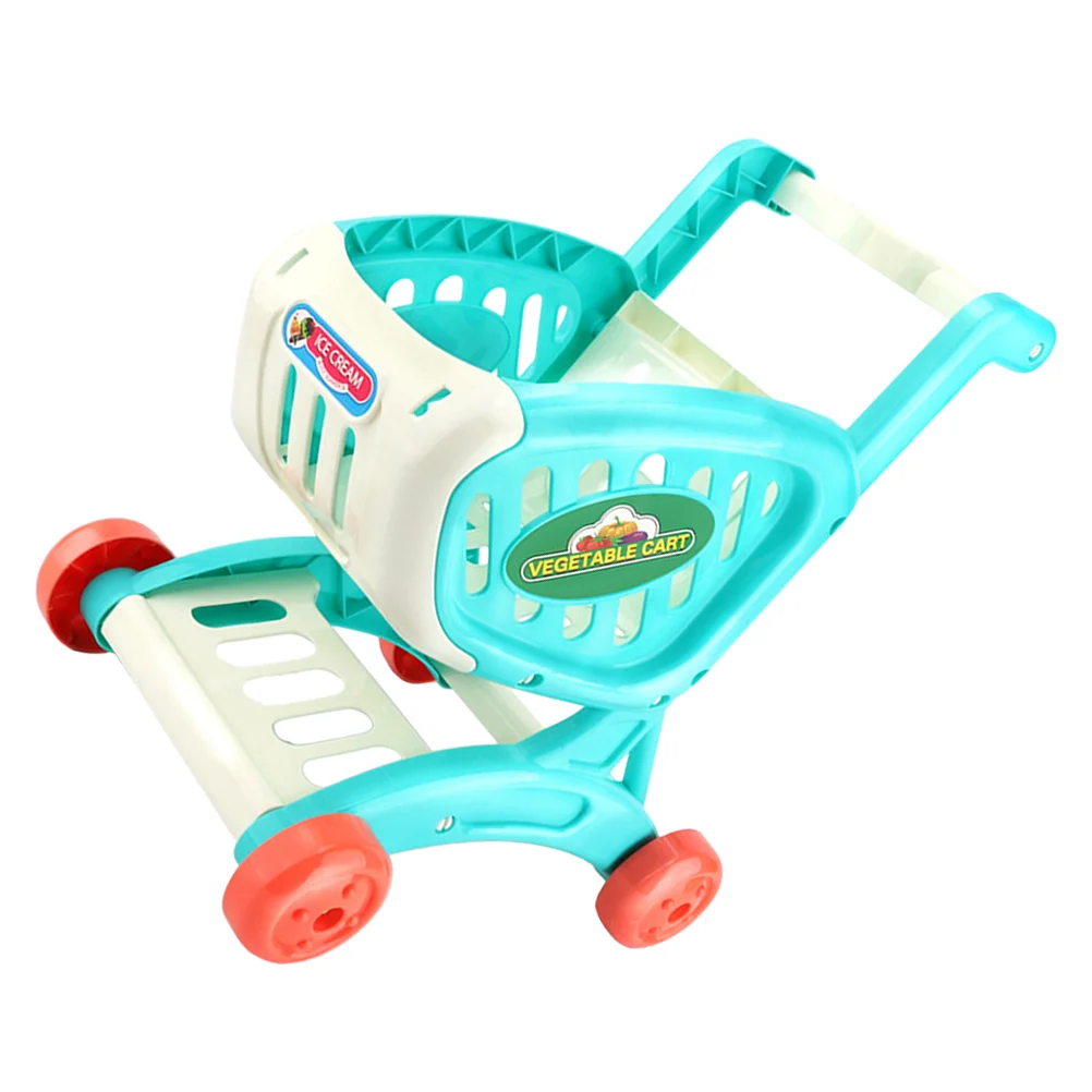 

Cart Shopping Kids Toy Grocery Mini Trolley Supermarket Play Pretend Store Simulation Toddlers Handcart Toys Storage Model