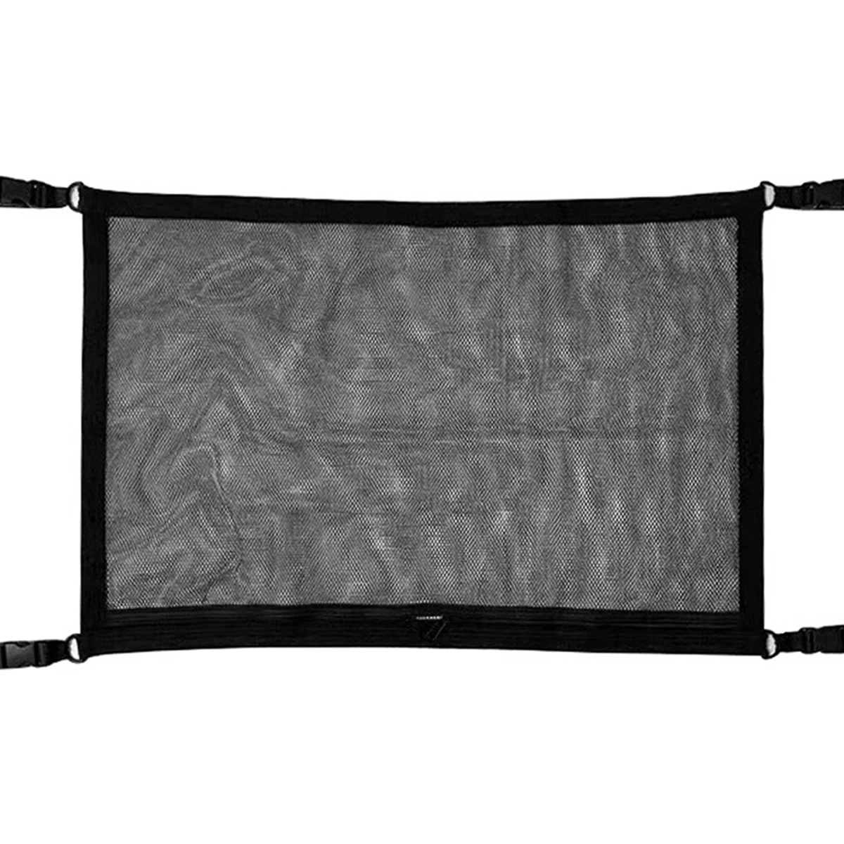 

2022 New 31.5 x 21.2in Car Ceiling Cargo Net Double-layer Car Mesh Bag Strong Load-bearing Adjustable Cargo Storage Net with 4