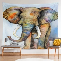 elephant tapestry forest indian african wall coverlet curtain luxury aesthetic animals bedroom hanging decorations