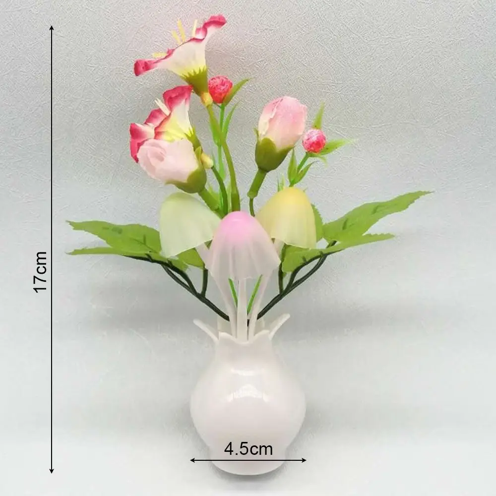 Треугольный светодиодный светильник в виде цветка розы