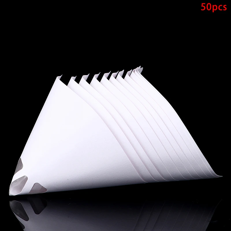 

50 Pcs 3D Printer Paper Filter 50Pcs LCD Photocuring Consumables UV Resin Accessories