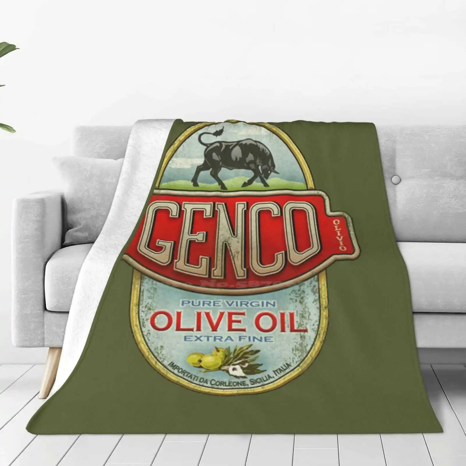 Крестный отец-Genco оливковое масло. Креативный дизайн тонкое мягкое фланелевое