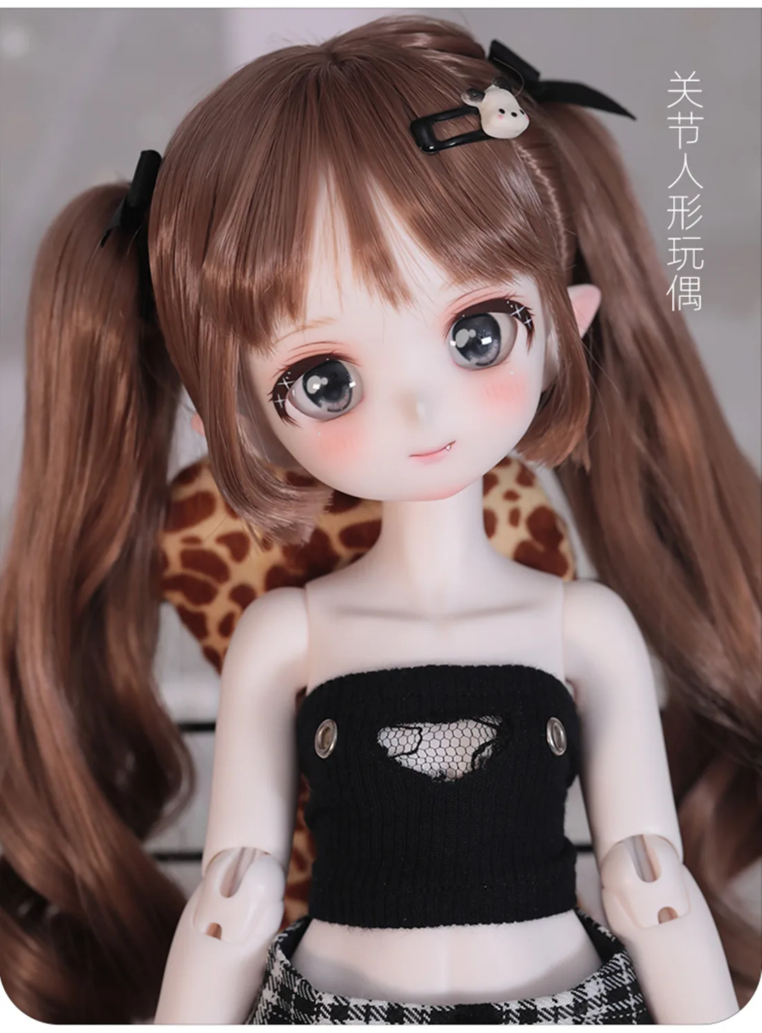 2024 1/4 sd bjd Подлинная кукла Улыбка Банни девочка Джини 2 юаня мультфильм