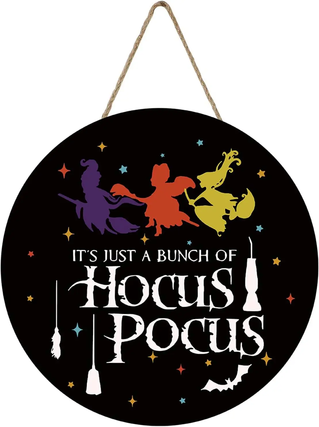 Дверной знак на Хэллоуин просто куча хокуса покуса приветственный для входной