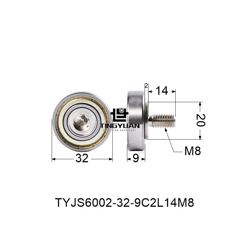 6002 винтовой подшипник кулачковый из нержавеющей стали Шестигранная головка