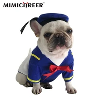 cats and dogs clothing supplies autumn winter cartoon cosplay donald duck suit hoody fashion funny drag show pet clothes