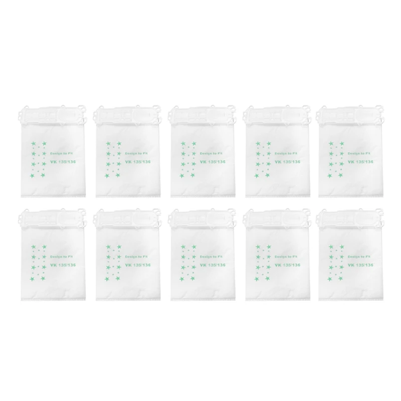 

10Pcs Dust Bags Replacement Parts For Vorwerk Kobold VK135 /136 Vacuum Cleaner Accessories