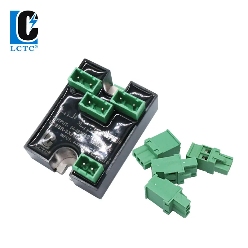 Трехфазное твердотельное реле 10 А 25 стандартное маленькое SSD 380 В |