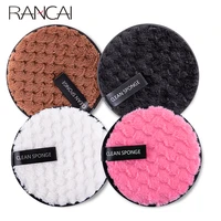 rancai facial body clean sponge water lazy remove powder soft face cleansing make up cosmetic makeup remover microfiber puff