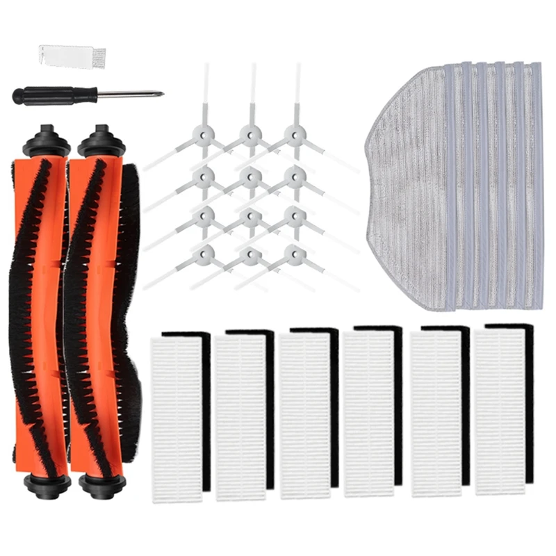 

Аксессуары для робота-пылесоса Xiaomi G1mijia, фильтр НЕРА, основная и боковая щетки, насадка на швабру