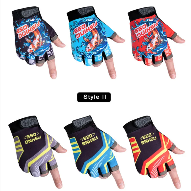 

Новые рыболовные перчатки, тонкие дышащие солнцезащитные перчатки для улицы, для верховой езды, рыбалки, Нескользящие перчатки с тремя пальцами, велосипедные перчатки, рыбалка