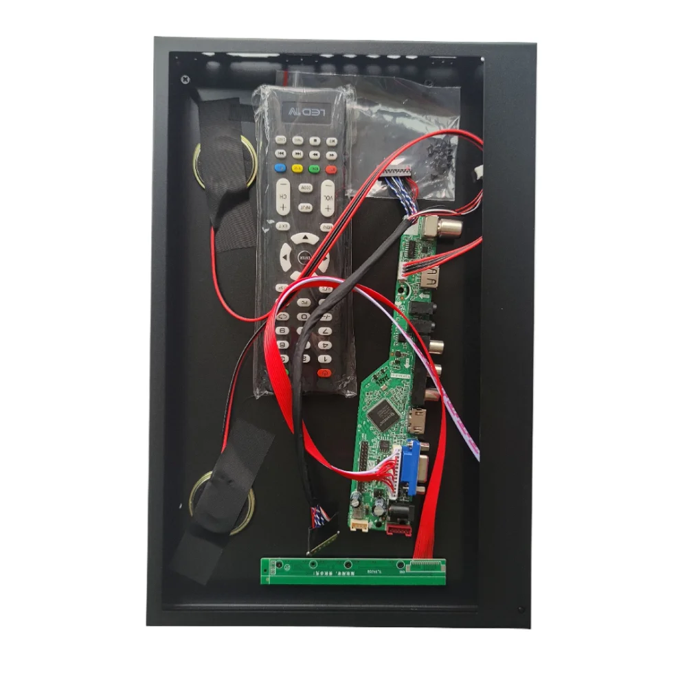 

TV Controller board +Aluminum alloy metal case panel back cover box Kit for LP140WH4 14" 1366x768 LCD screen VGA HDMI-compatible
