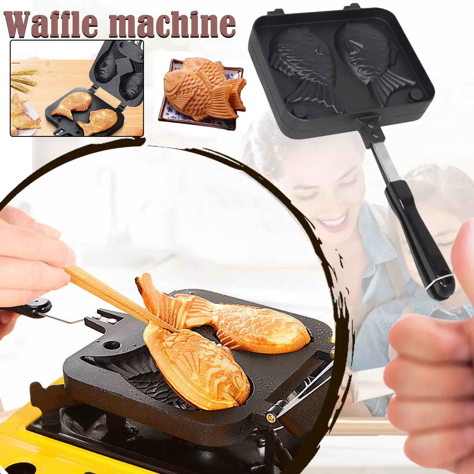 

Japanese Pancake Home Maker Cake Fish-Shaped Bakeware Pan Metal 13x9 Baking Pan Chocolate Molds Alphabet Cake Pans 4 Inch round