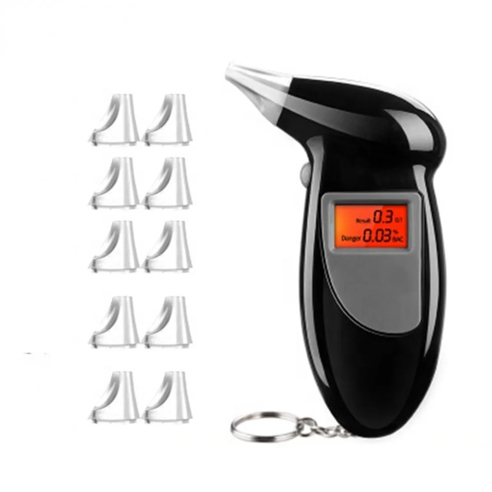 

2021 Professional Digital Alcohol Breath Tester Breathalyzer Analyzer Detector Breathalizer Breathalyser Device LCD Display