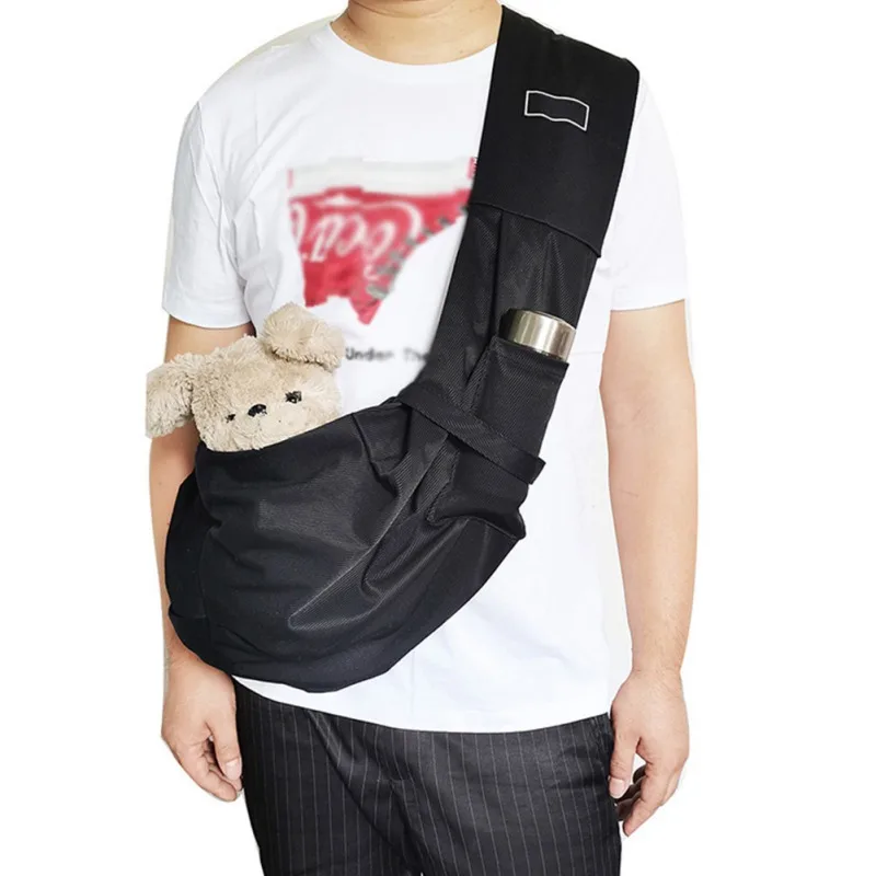 

Переноска для собак Slings, удобная сумка на плечо, уличная сумка, складная дорожная сумка для домашних животных и кошек, воздухопроницаемая пе...