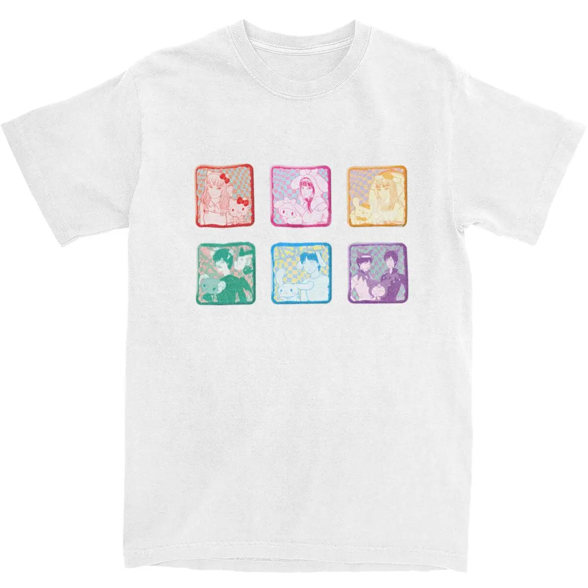 Футболка Junji Ito X Hello Kitty летние забавные футболки Y2K хлопковая футболка в стиле