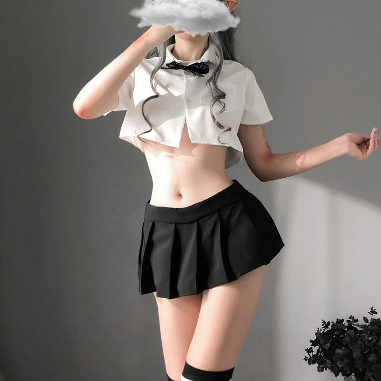 Женский эротический костюм для косплея школьная форма наряд комбинация ролевых