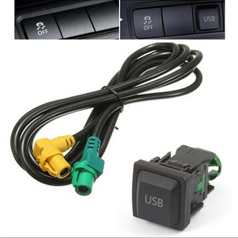 Автомобильный USB-Кабель-адаптер с переключателем для VW-Golf RCD510 RNS315 RCD300 + MK6 |