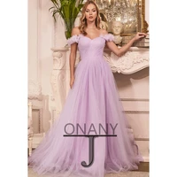 colorful princess evening dresses card shoulder formal prom gowns customizable colors vestidos de fiesta noche robe soiree