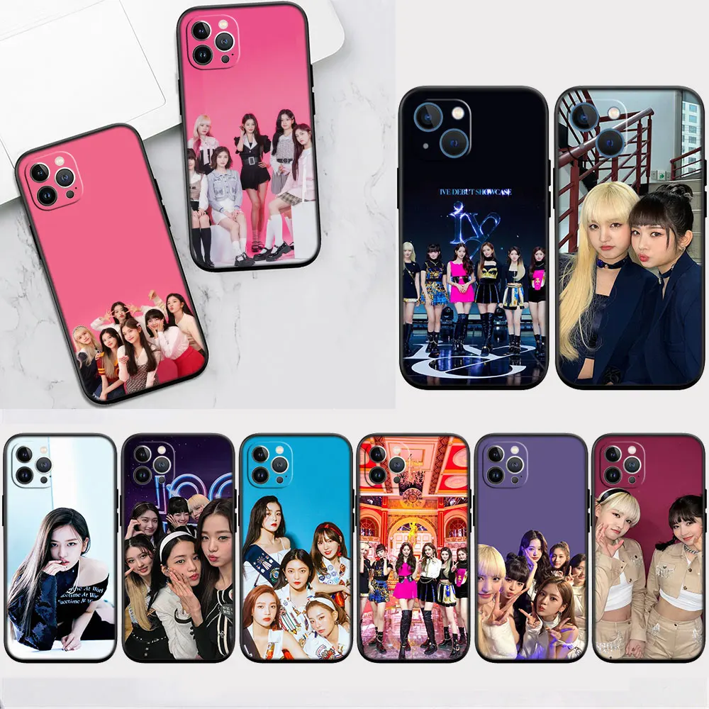 Мягкий чехол D36 IVE KPOP для Samsung A03 Core 164 166 A6 A7 A8 A9 A01 A02S A03S A10S A20S A30S A40S A50S A70 A11 A12 Plus