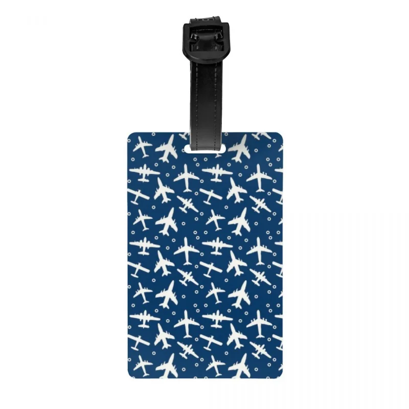 

Aeroplanes Flight Pilot Luggage Tag for Suitcases Cute Airplane Aviation Aviator Baggage Tags Privacy Cover ID Label
